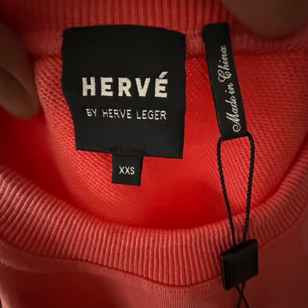 Hervé By Herve Leger Coral Pink Sleeveless Dress XXS - Picture 5 of 6
